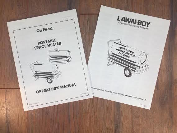 Lawn-Boy Portable Space Heater Operators Manual