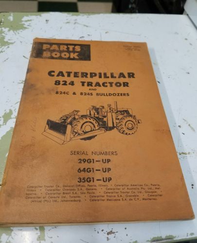 1964 CATERPILLAR 824 TRACTOR & 824C, 824S PARTS BOOK