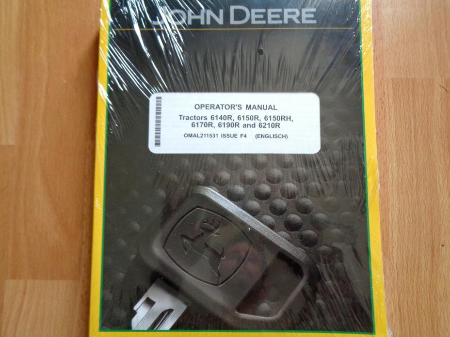 John Deere 6140R 6150R 6150RH 6170R 6190R 6210R tractor operators manual sealed