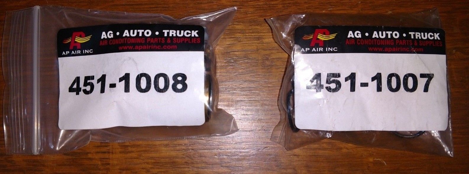 AP Air 451-1007 & 451-1008 #8 & #12 A/C coupler valve and seal kit Ford tractor
