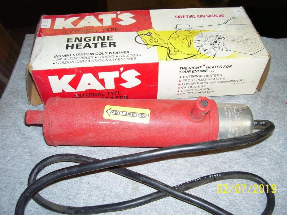 Kat's External Tank Engine Heater Thermostatically Controlled 2000 Watt 120V