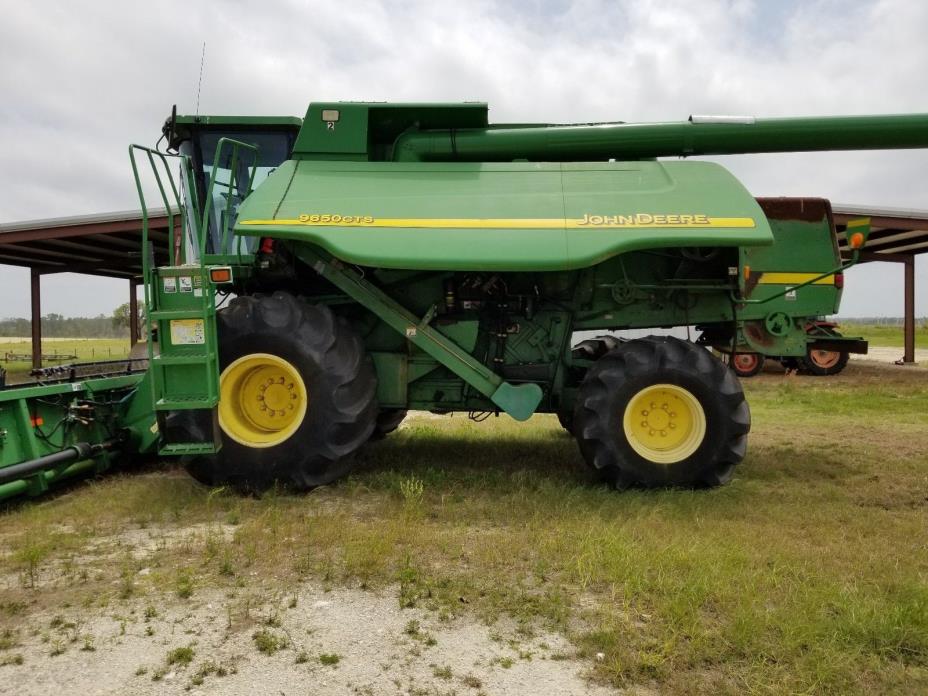 John Deere 9650 CTS 4X4 COMBINE FOR SEED WITH JD 625R HEADER w/ TRAILER! 4WD