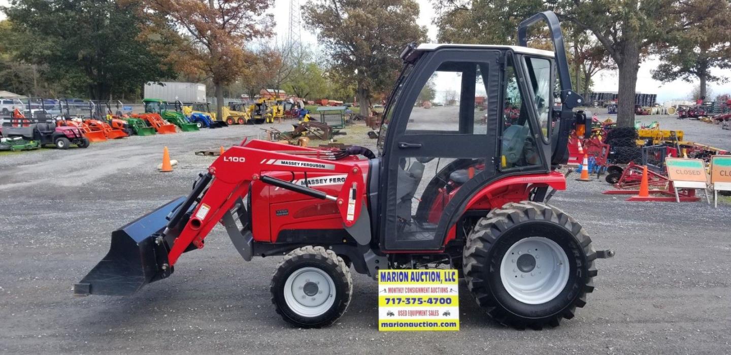 2013 Massey Ferguson 1529 Compact Tractor W/Cab And Loader