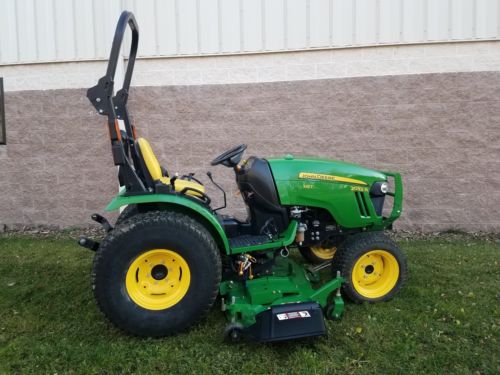 JOHN DEERE 2032R 4WD COMPACT TRACTOR 62D MOWER HYDRO LIFT W/ 439HRS VERY NICE!