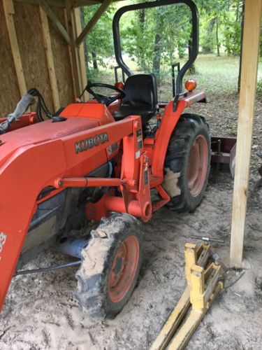 2007 Kubota L2800 With Front Loader And Box Blade 4wd