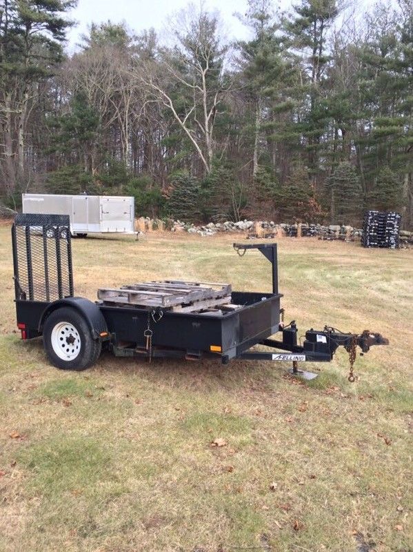 small heavy duty trailer. Was made to haul a Toro Dingo. Very rugged great shape