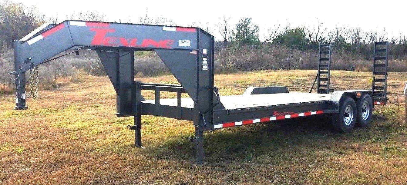 2017 Texline Stealth B-22 Type 88-22 Goose Neck New Equipment Flat Bed Trailer
