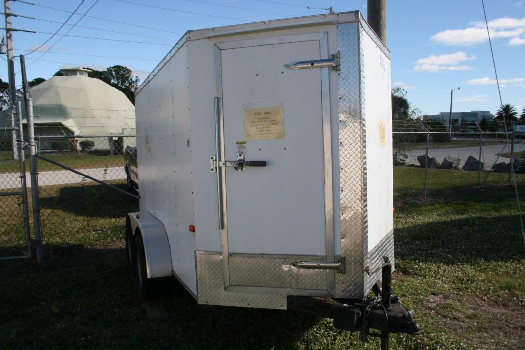 CARGO CRAFT 2011 6'X12' V-NOSE TRAILER WITH DUEL WHEEL, ONE OWNER