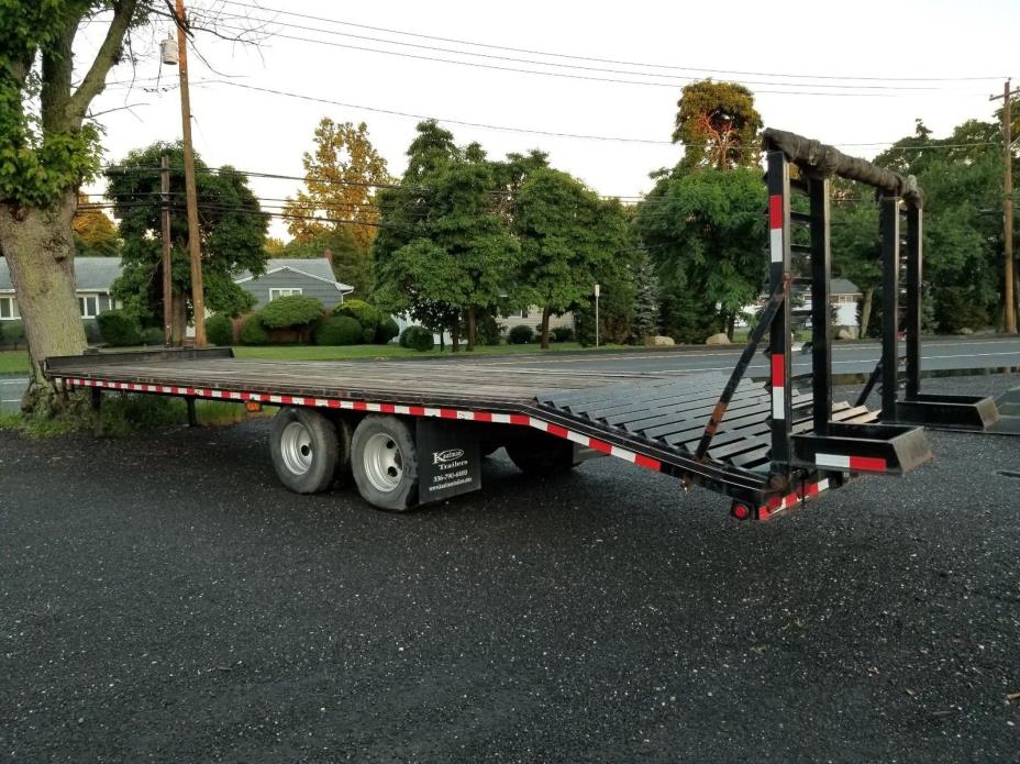 2013 Kaufman 10 ton 30' Heavy Equipment Bobcat Skidsteer Trailer Electric Brakes