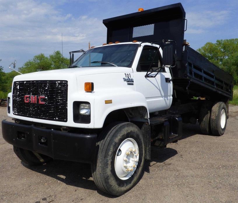 GMC Topkick Dump Truck Contractor Bed Box 33000 GVW Air Brakes