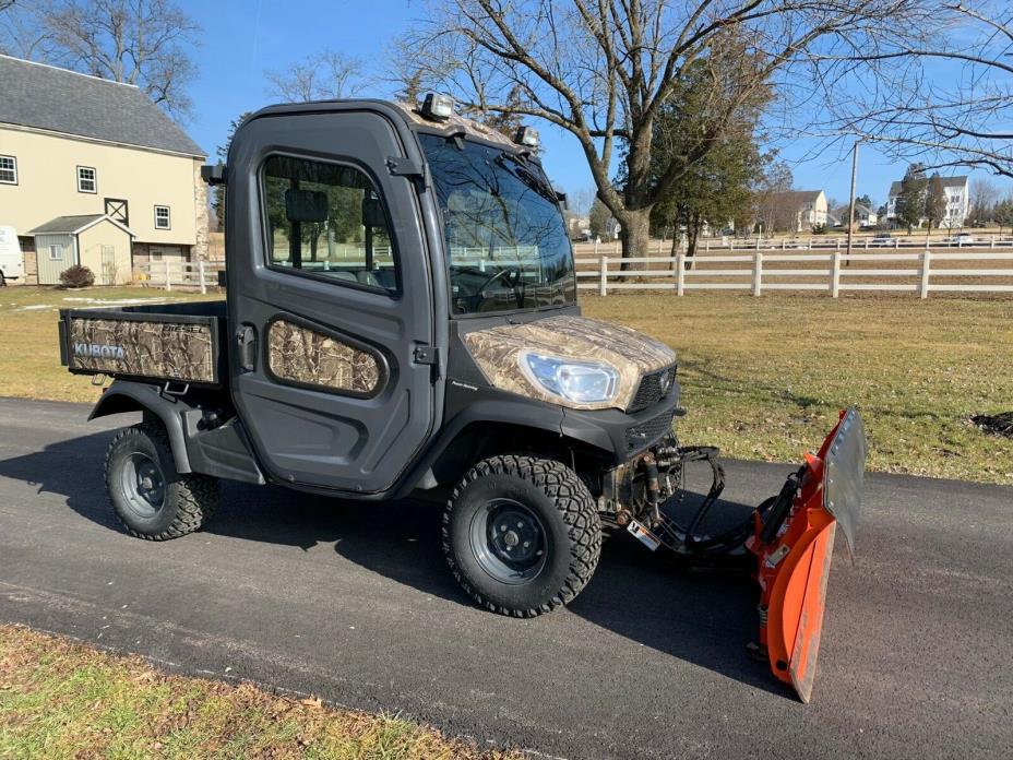 2015 Kubota RTV X1100C Cab Air Heat Hydraulic Snowplow