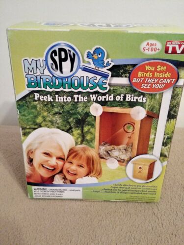 My Spy BirdHouse Witness Birds Nesting,Feeding Window Cling Mount As Seen on TV