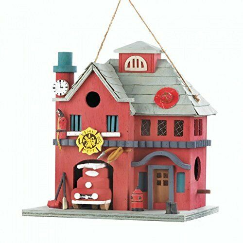 Old FIRE Station Birdhouse by Zings & Thingz