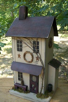 Primitive Birdhouse , Rustic Birdhouse , Functional Birdhouse , Farmhouse