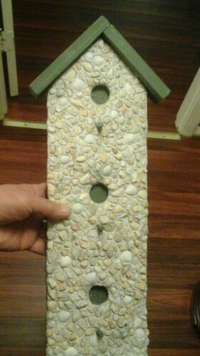 Handmade stone, Bird House Home Decor.Wall Hanging.