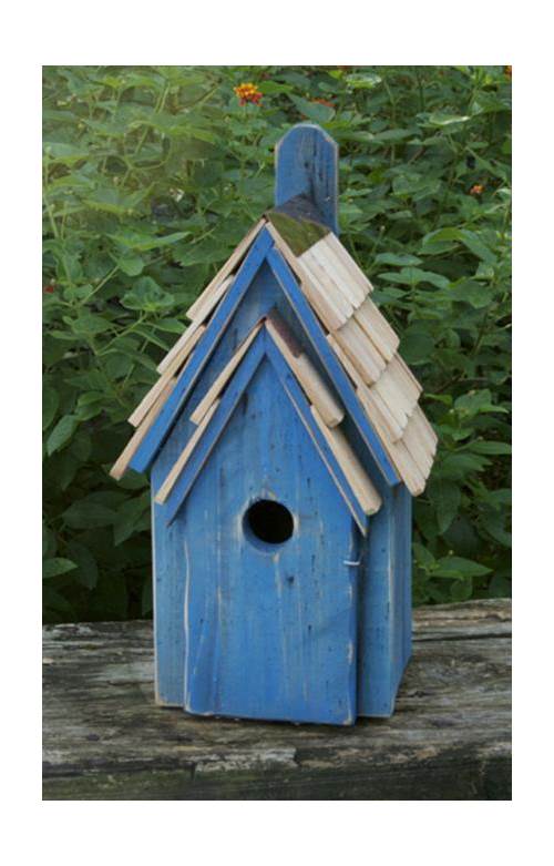 Bluebird Manor Bird House in Blue Finish [ID 3215562]