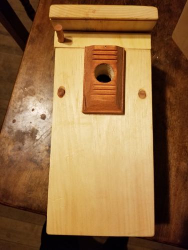Wooden birdhouses unfinished