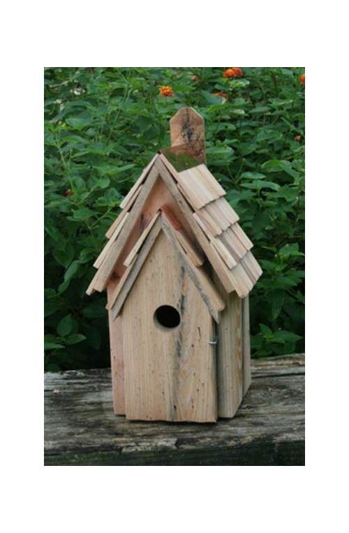 Bluebird Manor Bird House in Natural Finish [ID 3215564]