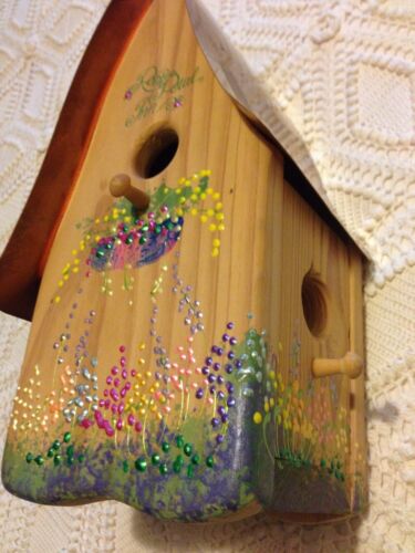 DESIGNERS MIKE & MAC COPPER AND HANDPAINTED BIRDHOUSE