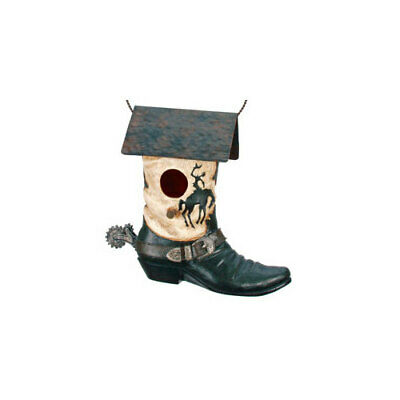 SPOONTIQUES 10385S WESTERN BOOT BIRDHOUSE