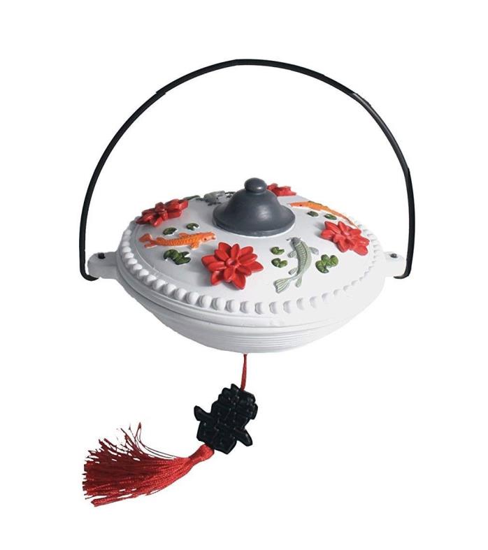 Avant Garden A05HB Imperial Hummingbird Feeder with Asian Koi Lotus Motif (Brand