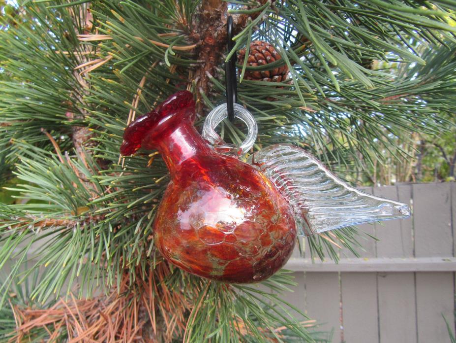 Parasol Garden Hand Blown Glass PIXIE Hummingbird Nectar Feeder