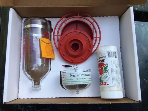 Best-1 Hummingbird 32 oz Glass Hummingbird Feeder Kit with Nectar and Ant Guard