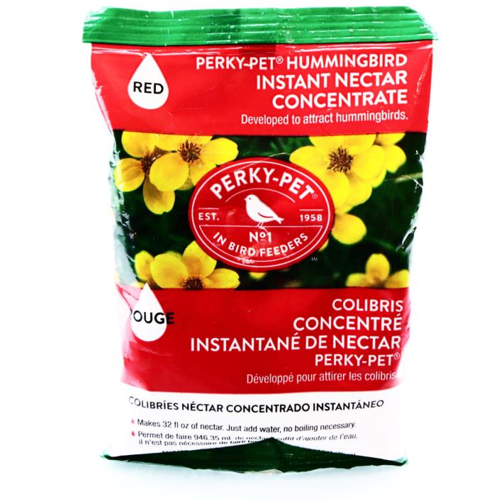 Perky Pet 5.3 oz Red Concentrated Hummingbird Instant Nectar Feeder Makes 32 Fl