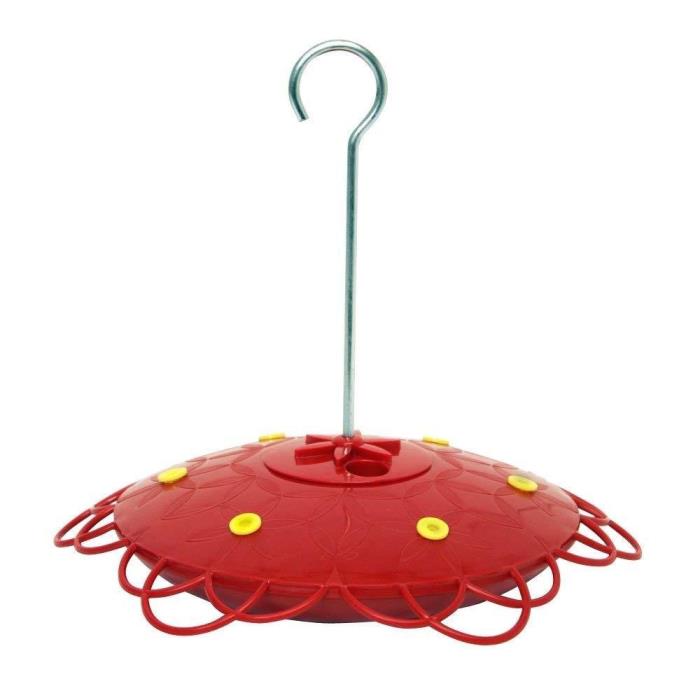 Heath Outdoor Products HUM136 Daisy Lace Hummingbird Saucer Bird Feeder w/ Hange