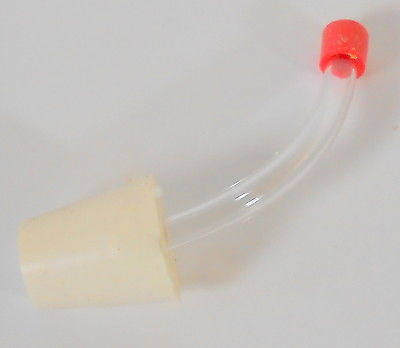 1 DELUXE HUMMINGBIRD REPLACEMENT FEEDER TUBE w STOPPER - Replace / Make Your Own