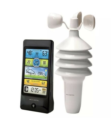 Acurite Pro Color Weather Station with Wind Speed Home Weather Tracker 01604