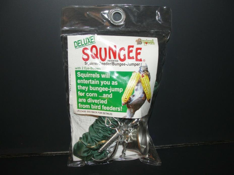 New The Squngee Deluxe Bungee Jumping Squirrel Feeder by Songbird Essentials