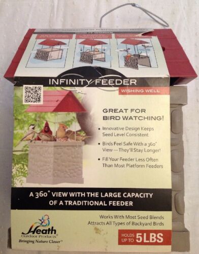 Heath Outdoor Products - Infinity Bird Feeder | Wishing Well | Holds up to 5lbs