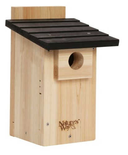 Nature's Way CWH4 12” H X 7-1/2” W X 8-1/8” D Bluebird Box House With Window