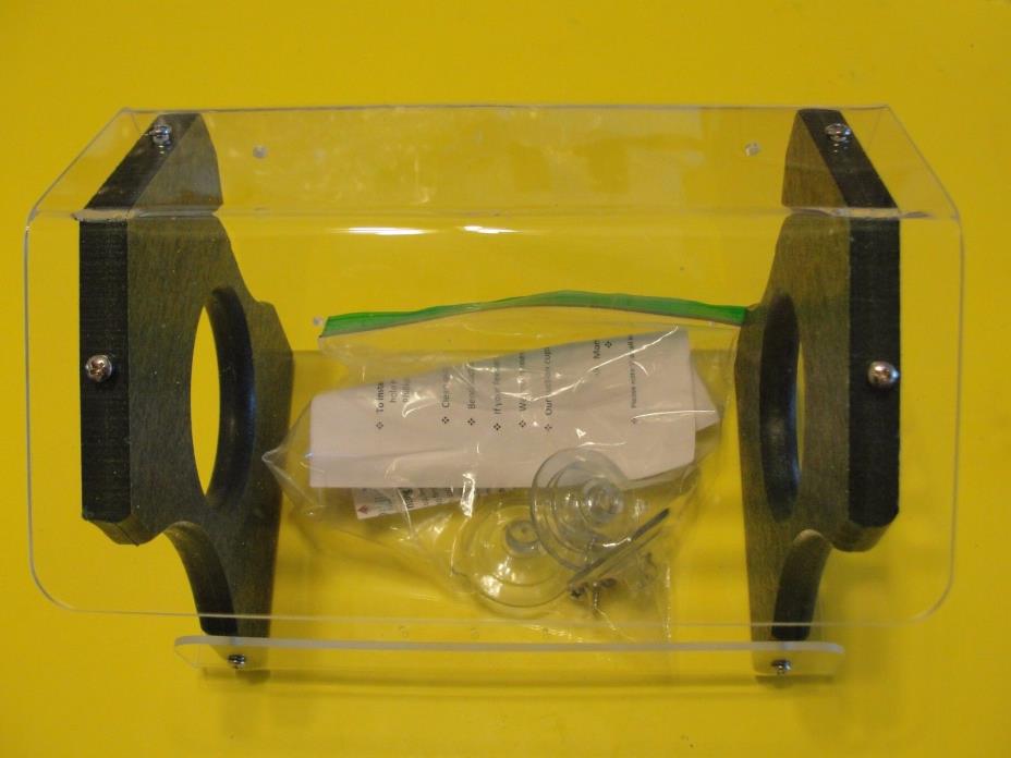 JCS WILDLIFE Diner 9, Window Bird Feeder Hold 3 cups Green Recycled Poly Lumber