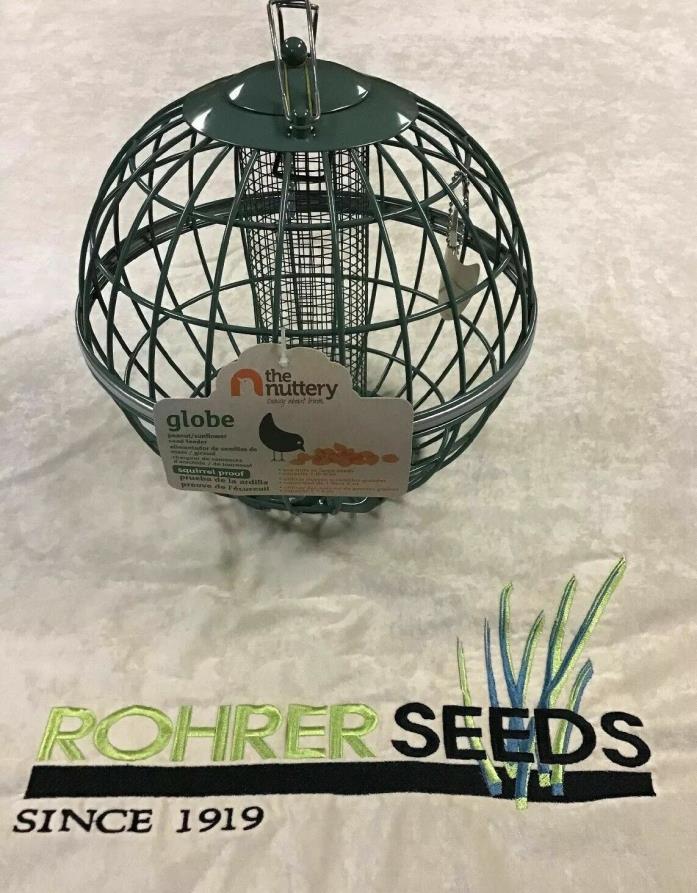 The Nuttery Globe Peanut/Sunflower Seed Feeder ~ Squirrel Proof ~ NEW!