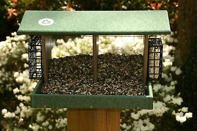 Songbird Essentials Double Hunter Driftwood Hopper Bird Feeder