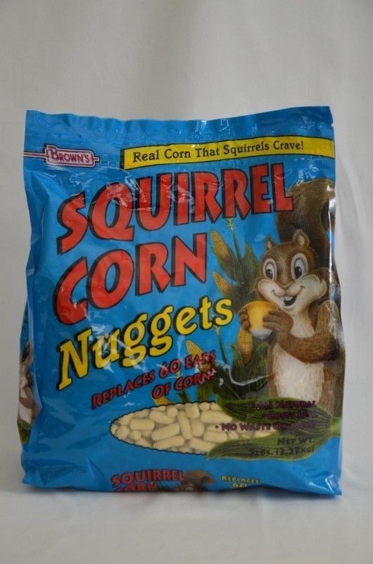 Brown's Squirrel Corn Nuggets All Natural 5 lbs Exp 4/24/20 Brand NEW No Mess