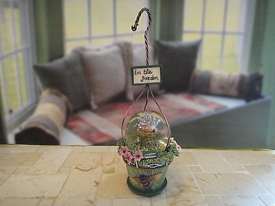 New Pfaltzgraff Herb Pot Mini Globe Ornament