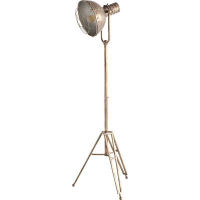 Industrial Telescoping Adjustable Stand Floor Lamp - Antique Studio Inspired