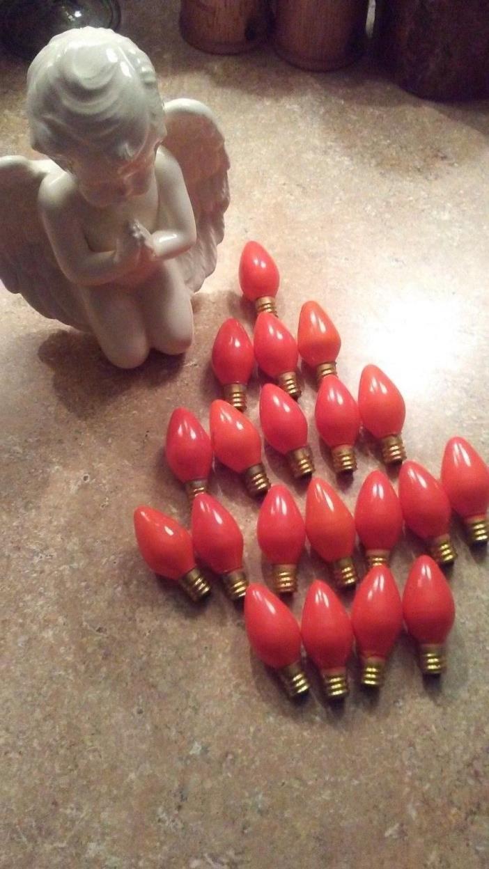 Vintage C7 orange bulbs (20). Free shipping.