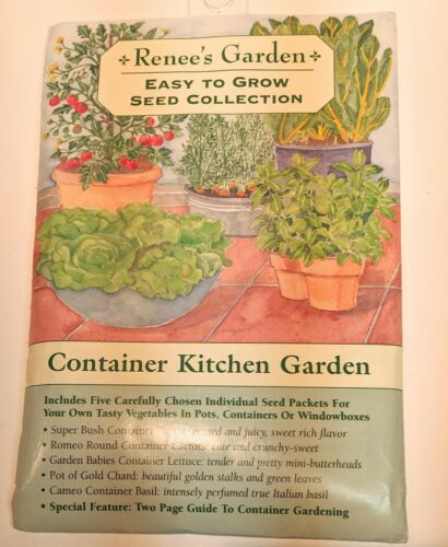 Renee’s Garden Easy To Grow Seed Collection Container Kitchen Garden with Guide