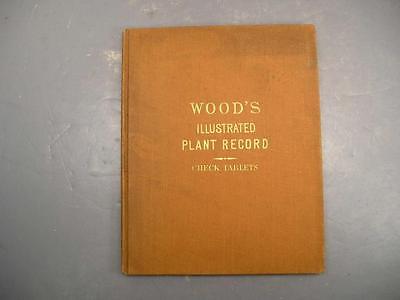 Wood's Illustrated Plant Record King's Check Tablets Botany Copyright 1877 Old