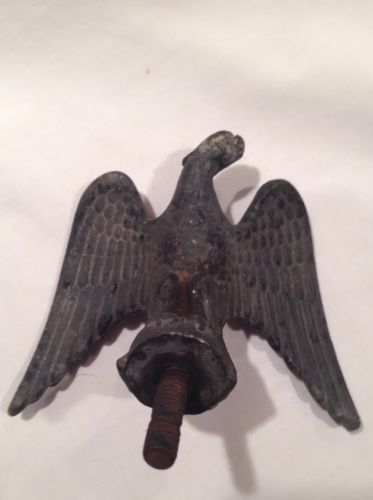 Vintage Eagle Flag Pole Top Cast Iron Metal Topper