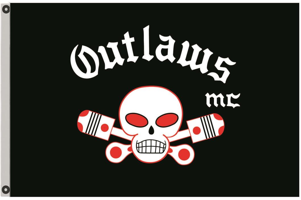 Outlaws MC Club flag Banner 3X5Feet US shipper