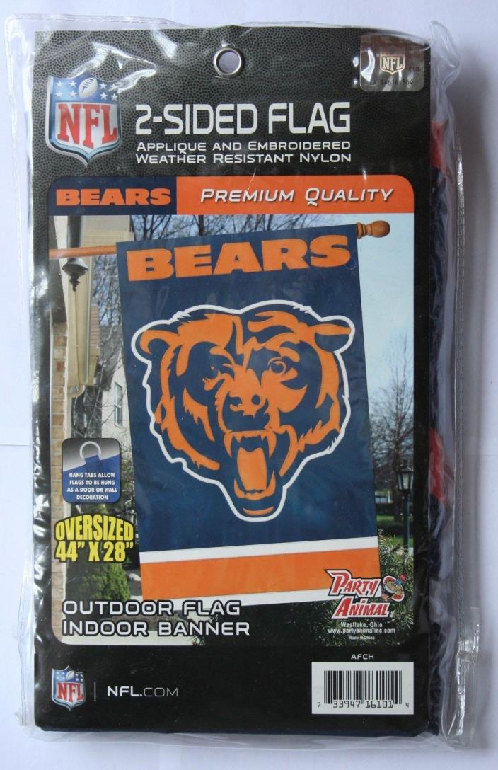 Chicago Bears Applique Embroidered Banner Flag NFL Licensed 28