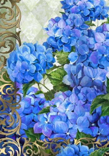 Blue Hydrangeas Elegant Spring Summer Flower Sm Garden Flag