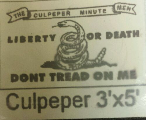 3x5 Gadsden Culpeper Don't Tread on Me Liberty or Death Flag 3'x5' Banner