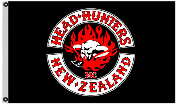 Head Hunters New Zealand MC Flag Banner 3X5Feet US shipper