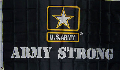 Army Strong 3x5 ft New Star U.S. military banner BETTER QUALITY USA SELLER